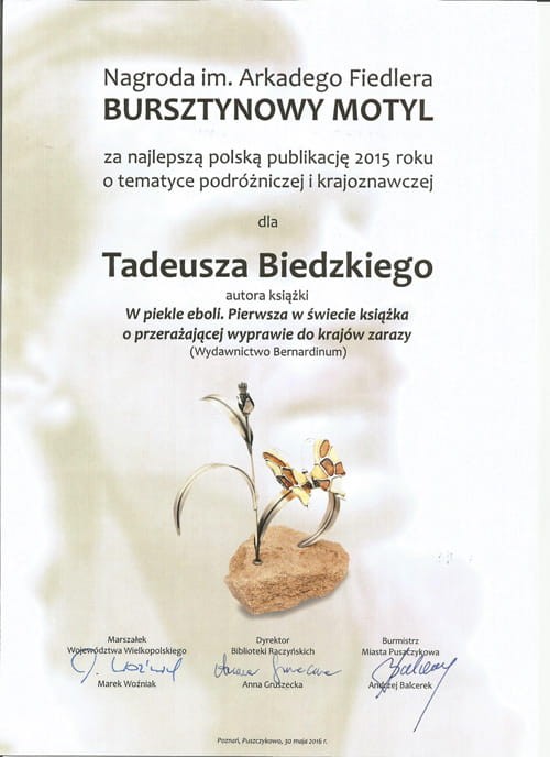 KSIĄŻKA NAGRODZONA BURSZTYNOWYM MOTYLEM